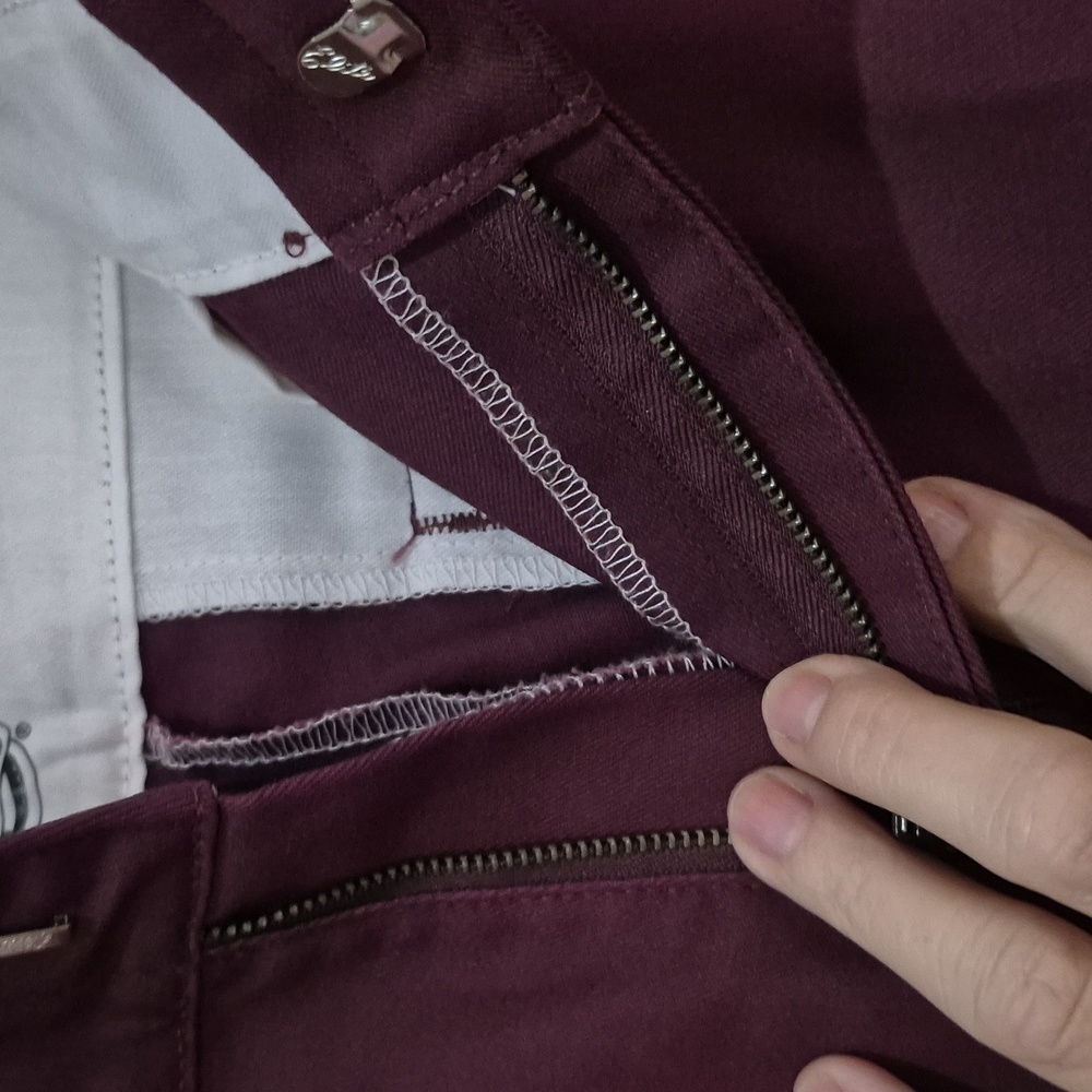 Dickies Women's Burgandy Wide leg Dress Pants - Picture 3 of 9